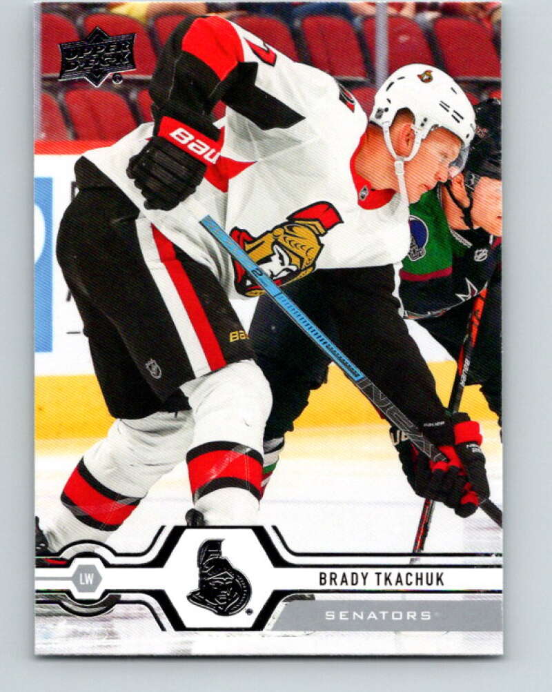 2019-20 Upper Deck #287 Brady Tkachuk Mint Ottawa Senators Image 1