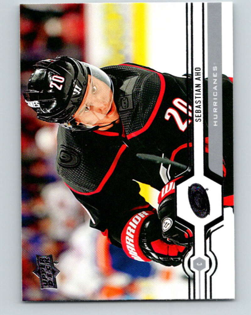 2019-20 Upper Deck #304 Sebastian Aho Mint Carolina Hurricanes Image 1