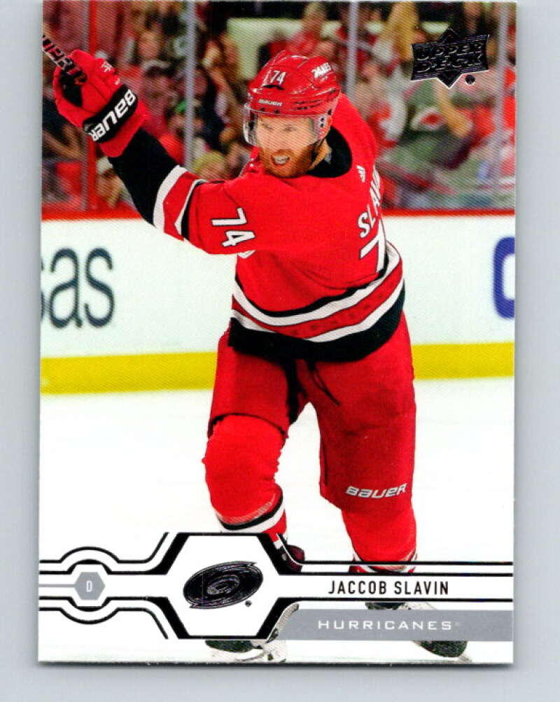 2019-20 Upper Deck #309 Jaccob Slavin Mint Carolina Hurricanes Image 1