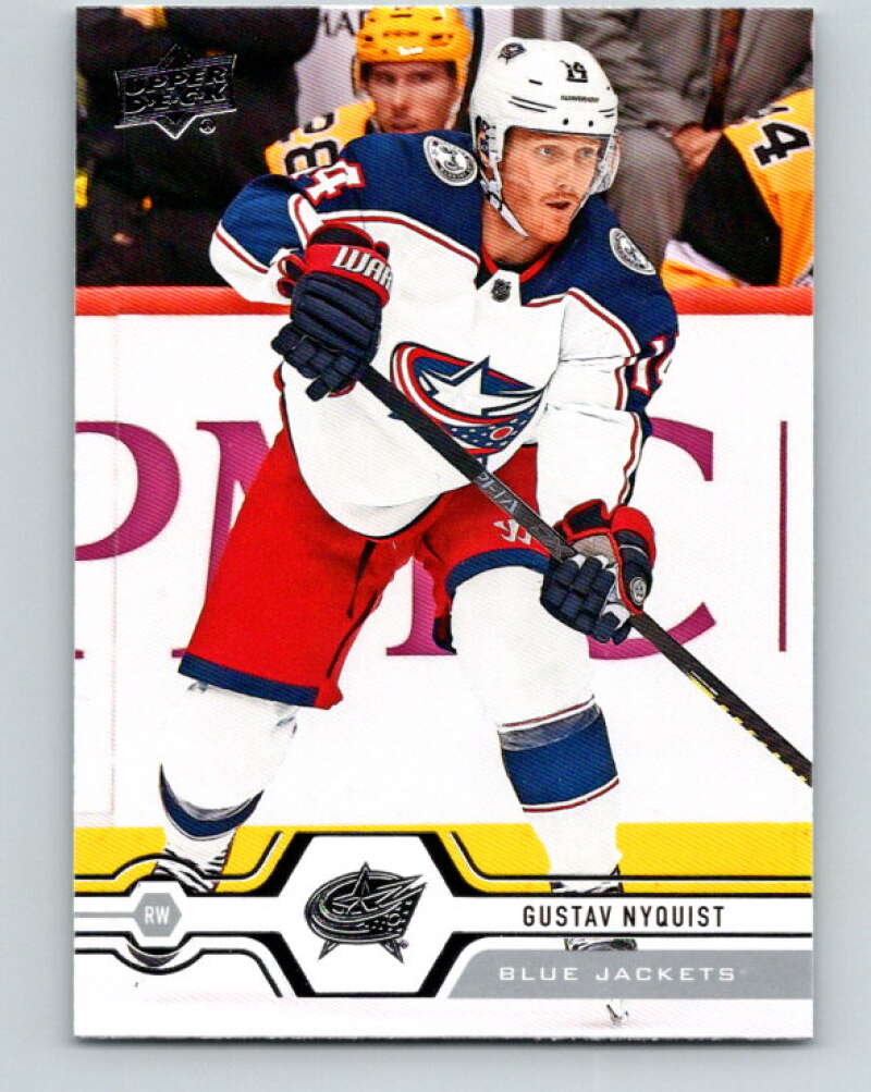 2019-20 Upper Deck #316 Gustav Nyquist Mint Columbus Blue Jackets Image 1