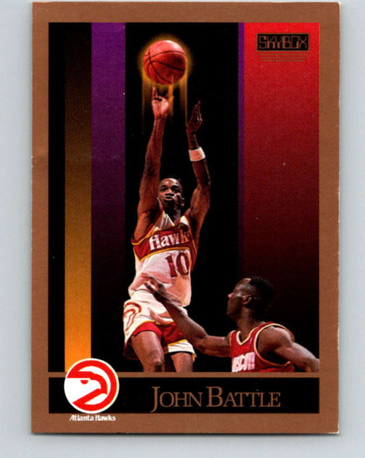 1990-91 SkyBox #1 John Battle Mint Atlanta Hawks