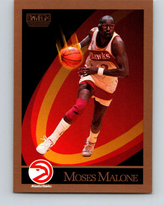 1990-91 SkyBox #6 Moses Malone Mint Atlanta Hawks  Image 1