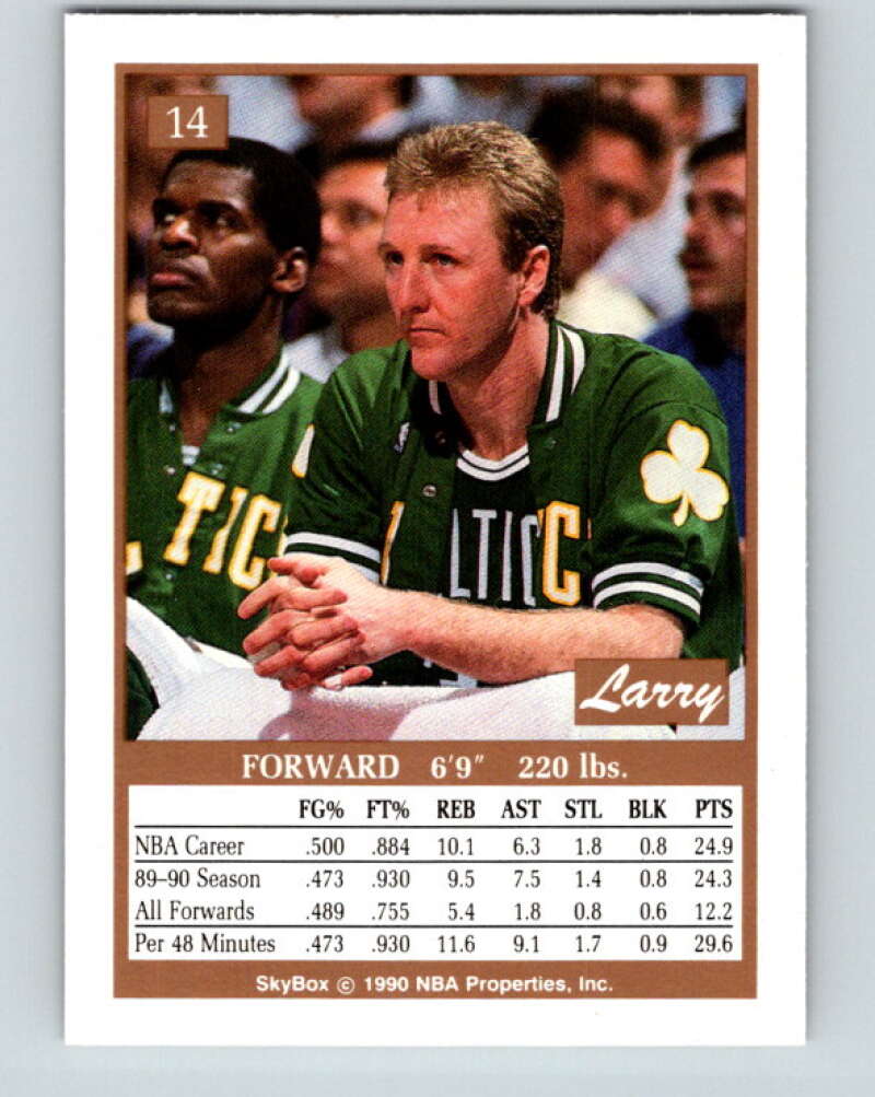 1990-91 SkyBox #14 Larry Bird Mint Boston Celtics