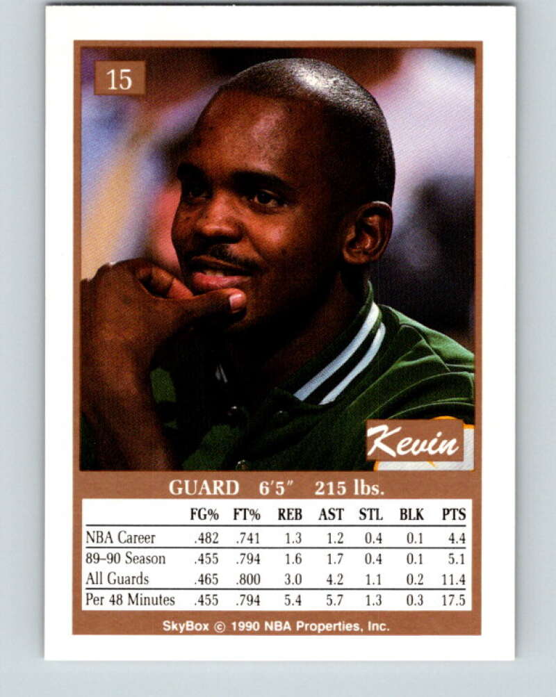 1990-91 SkyBox #15 Kevin Gamble Mint Boston Celtics Image 2