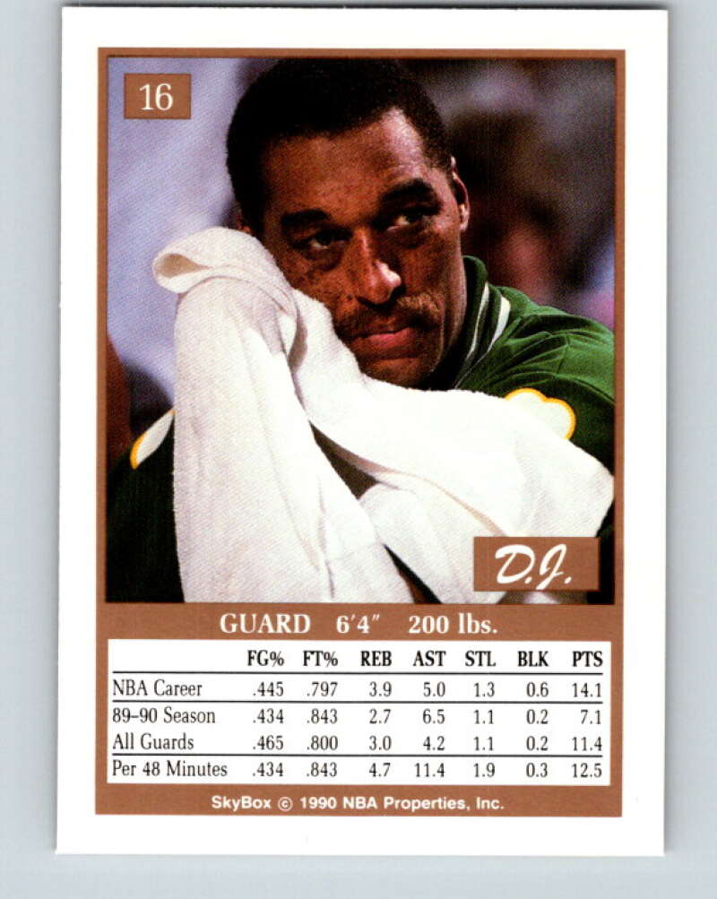 1990-91 SkyBox #16 Dennis Johnson Mint SP Boston Celtics