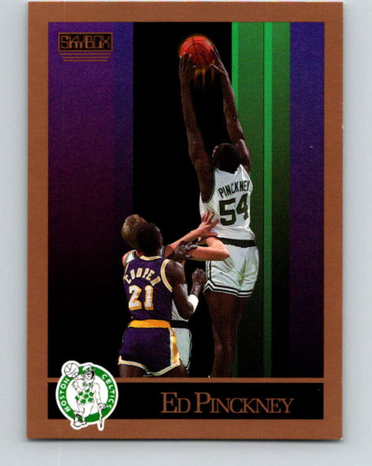 1990-91 SkyBox #22 Ed Pinckney Mint Boston Celtics  Image 1