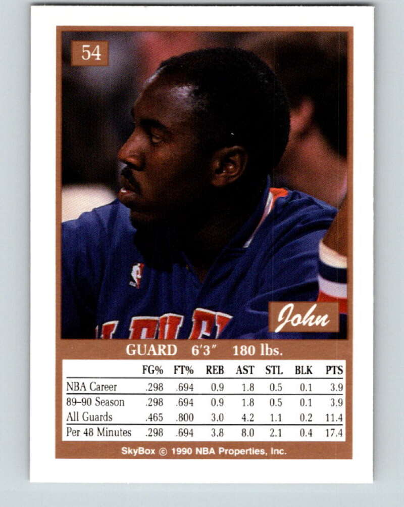 1990-91 SkyBox #54 John Morton Mint Cleveland Cavaliers Image 2