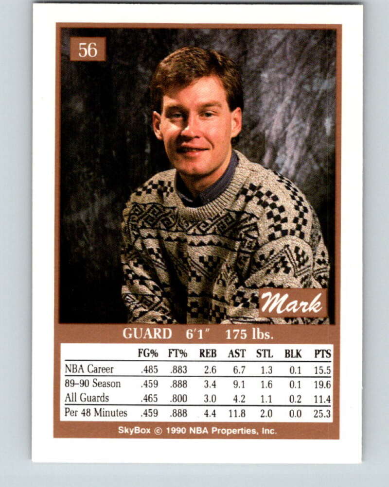 1990-91 SkyBox #56 Mark Price Mint Cleveland Cavaliers