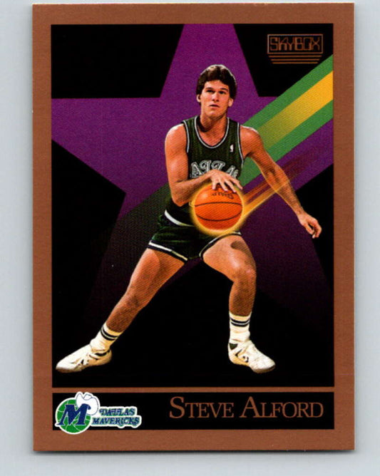 1990-91 SkyBox #59 Steve Alford Mint Dallas Mavericks  Image 1