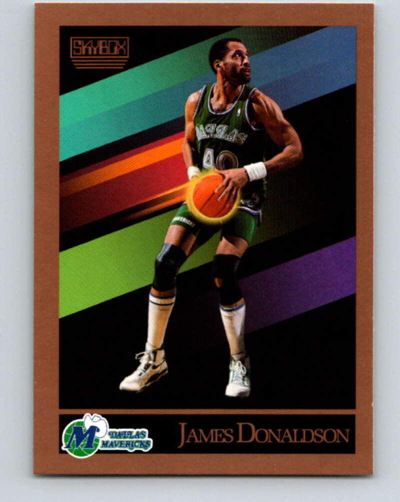 1990-91 SkyBox #63 James Donaldson Mint Dallas Mavericks Image 1