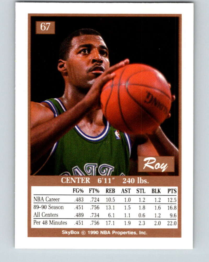 1990-91 SkyBox #67 Roy Tarpley Mint Dallas Mavericks Image 2