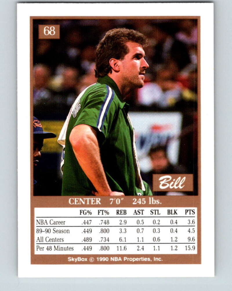 1990-91 SkyBox #68 Bill Wennington Mint SP Dallas Mavericks Image 2