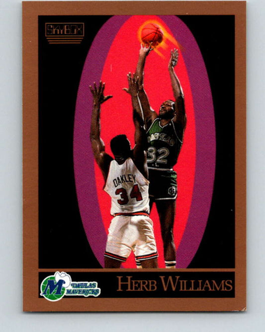 1990-91 SkyBox #70 Herb Williams Mint Dallas Mavericks  Image 1