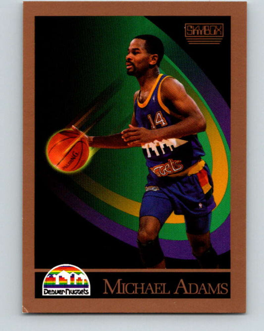 1990-91 SkyBox #71 Michael Adams Mint Denver Nuggets  Image 1