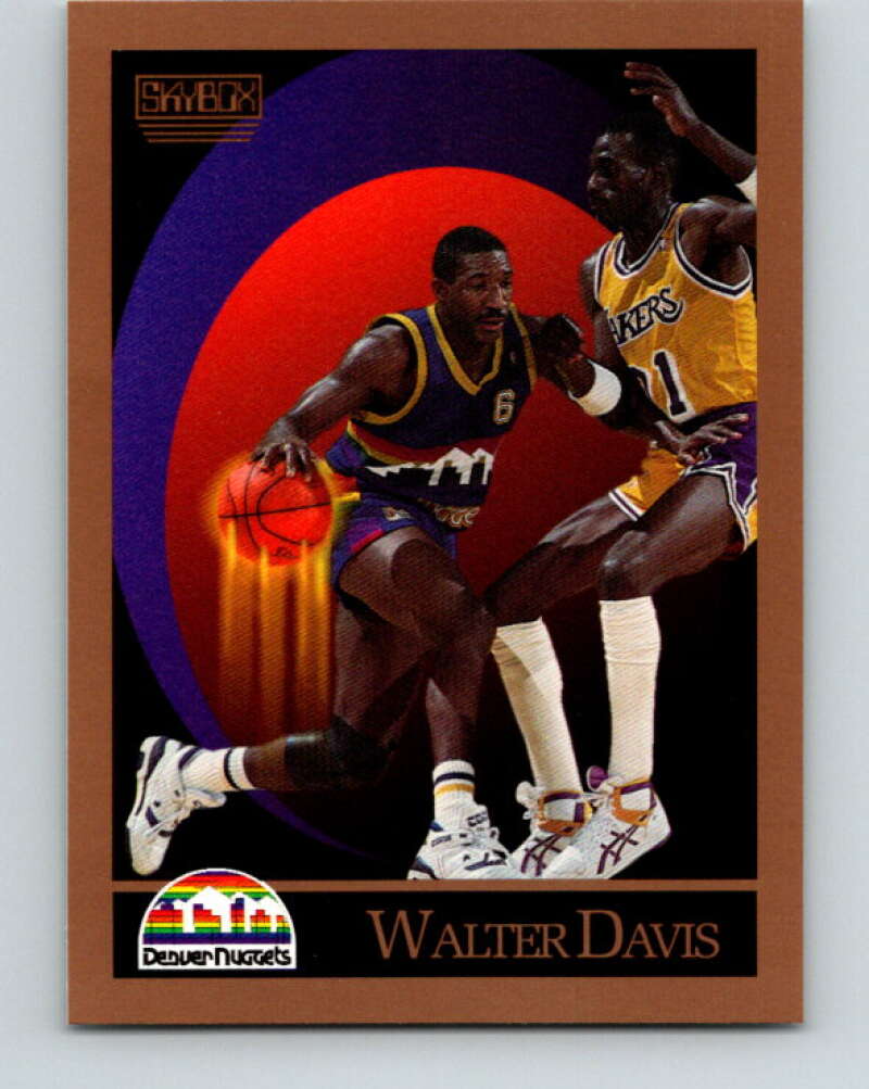 1990-91 SkyBox #73 Walter Davis Mint Denver Nuggets Image 1