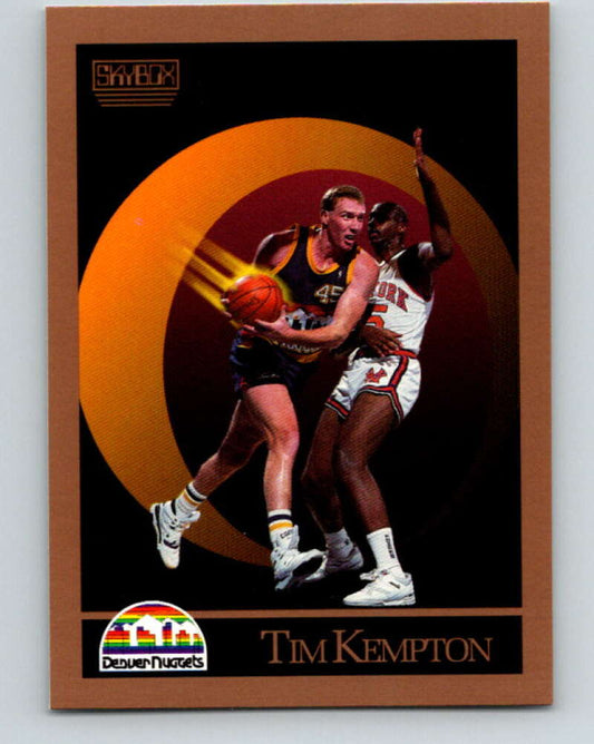 1990-91 SkyBox #76 Tim Kempton Mint SP Denver Nuggets  Image 1