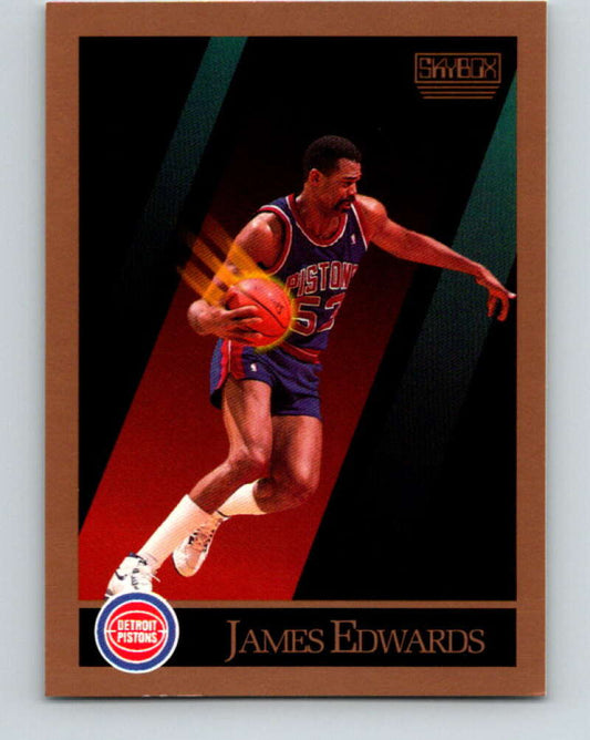 1990-91 SkyBox #85 James Edwards Mint Detroit Pistons  Image 1
