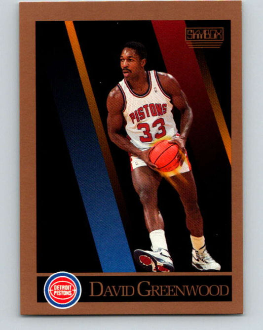 1990-91 SkyBox #86 David Greenwood Mint SP Detroit Pistons  Image 1