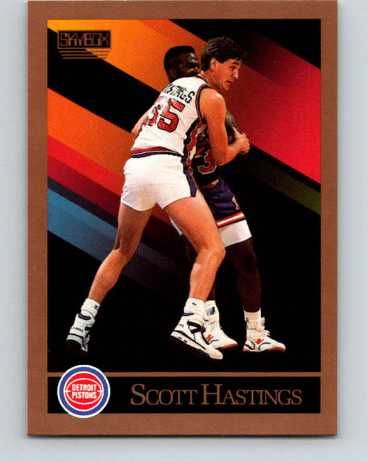 1990-91 SkyBox #87 Scott Hastings Mint Detroit Pistons  Image 1