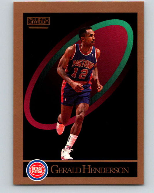 1990-91 SkyBox #88 Gerald Henderson Mint SP Detroit Pistons  Image 1