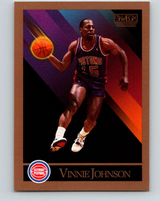 1990-91 SkyBox #89 Vinnie Johnson Mint Detroit Pistons  Image 1