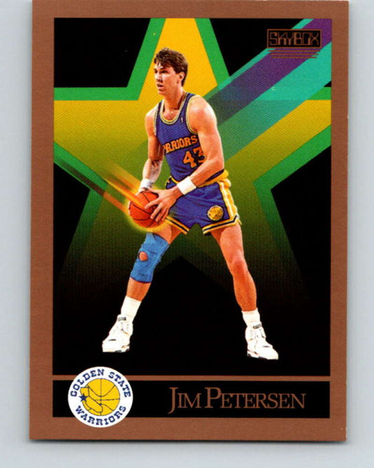 1990-91 SkyBox #99 Jim Petersen Mint Golden State Warriors  Image 1