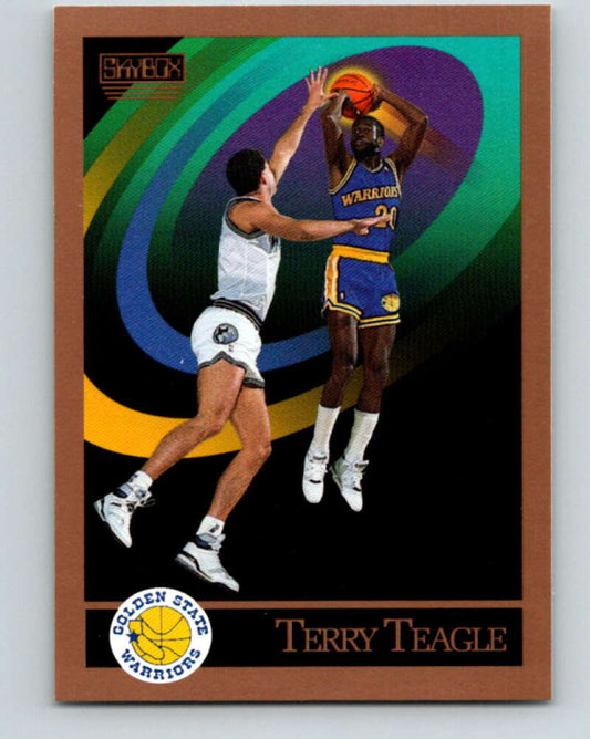 1990-91 SkyBox #102 Terry Teagle Mint SP Golden State Warriors  Image 1
