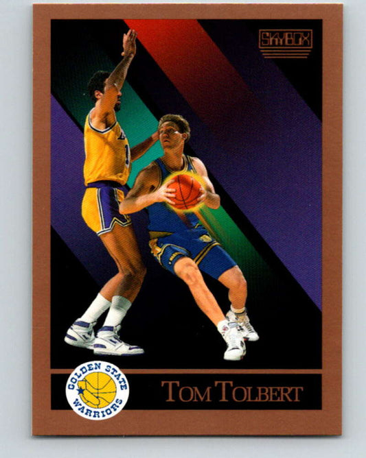 1990-91 SkyBox #103 Tom Tolbert Mint RC Rookie Golden State Warriors  Image 1