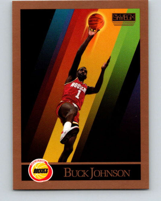 1990-91 SkyBox #108 Buck Johnson Mint Houston Rockets  Image 1