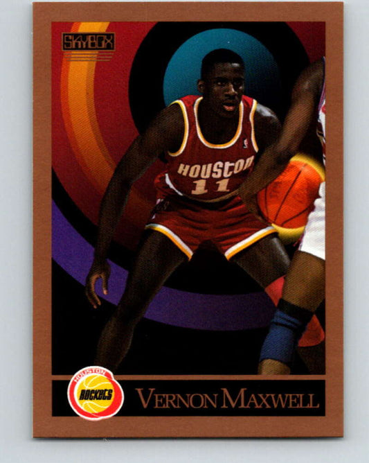 1990-91 SkyBox #109 Vernon Maxwell Mint Houston Rockets  Image 1