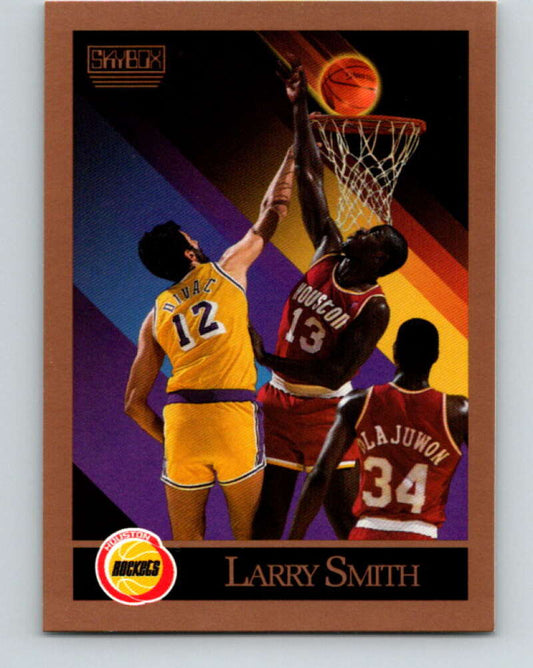 1990-91 SkyBox #111 Larry Smith Mint Houston Rockets  Image 1