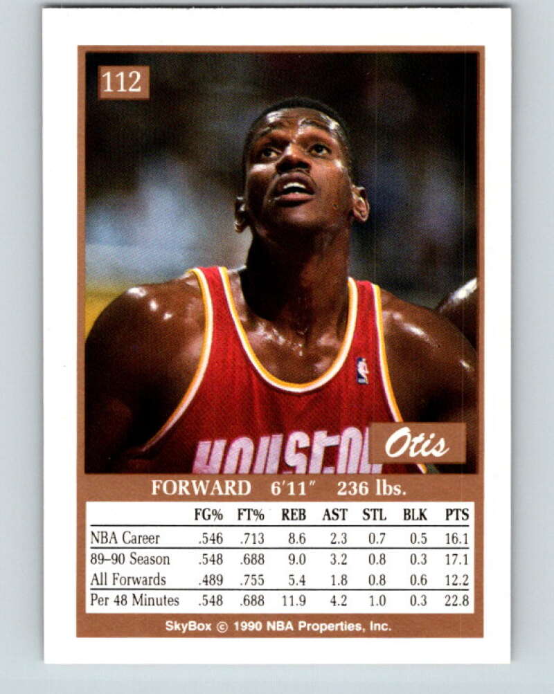 1990-91 SkyBox #112a Otis Thorpe ERR Mint Houston Rockets Image 2
