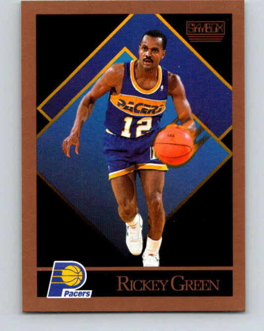1990-91 SkyBox #115 Rickey Green Mint SP Indiana Pacers  Image 1