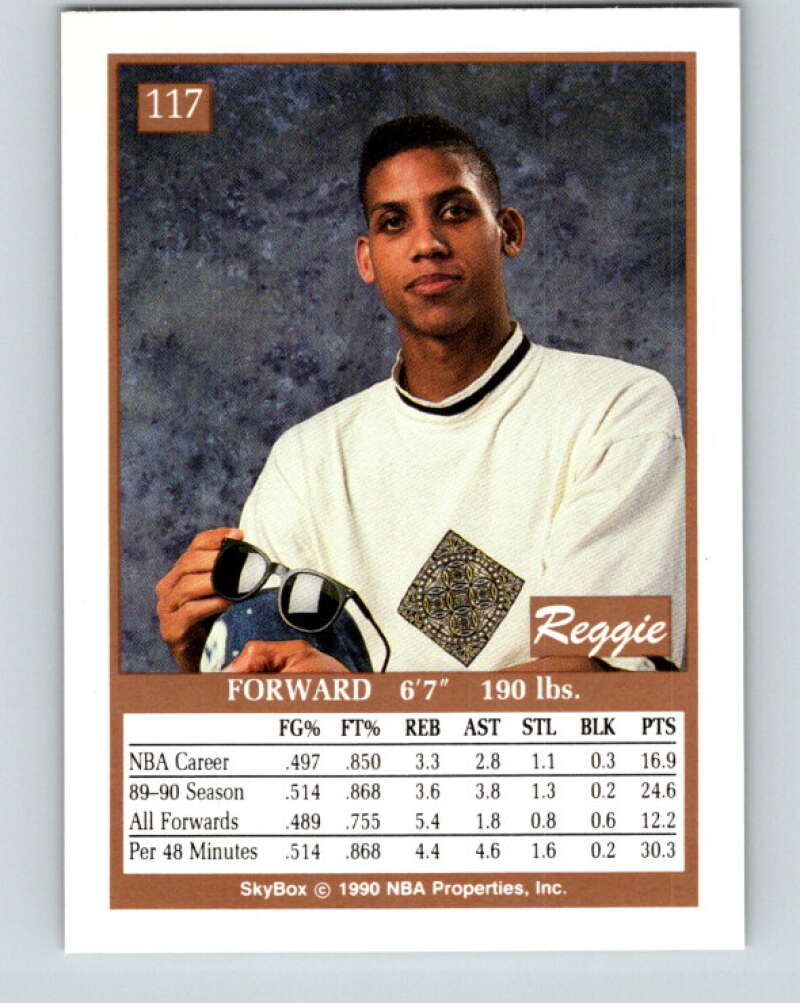 1990-91 SkyBox #117 Reggie Miller Mint Indiana Pacers Image 2