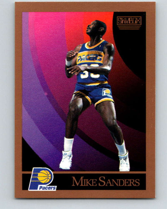 1990-91 SkyBox #120 Mike Sanders Mint Indiana Pacers  Image 1
