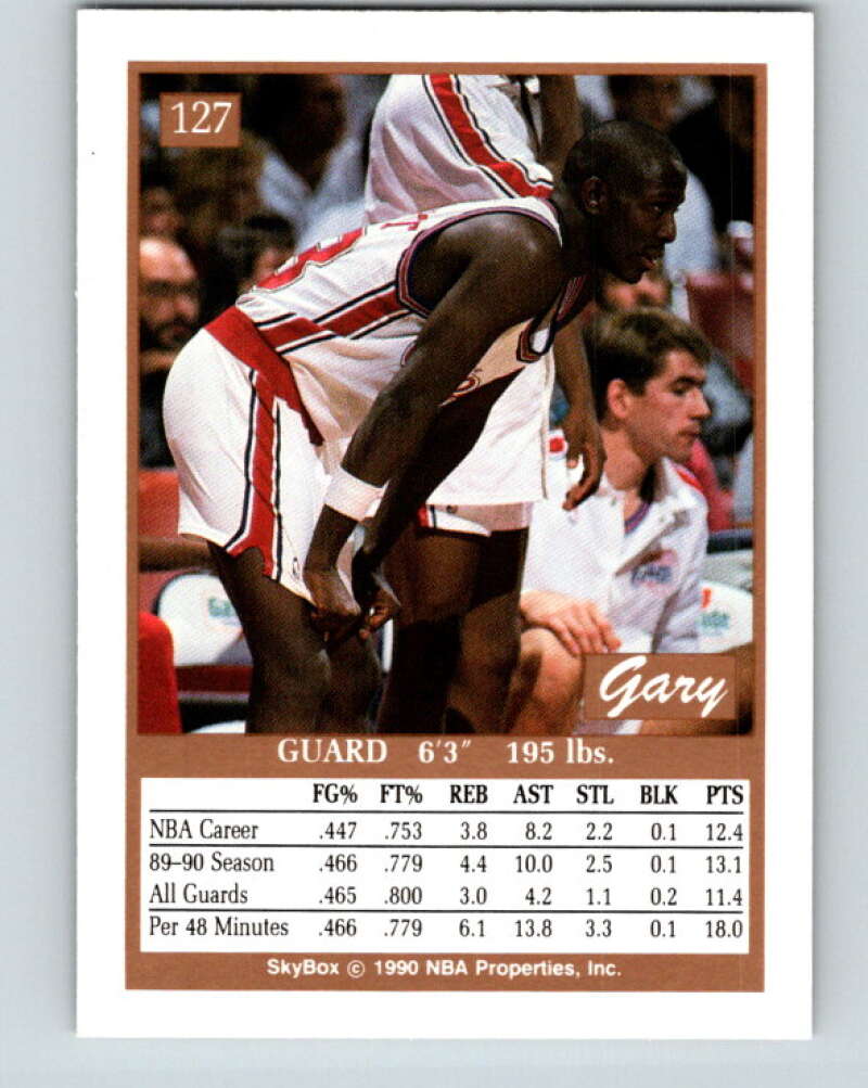 1990-91 SkyBox #127 Gary Grant Mint Los Angeles Clippers Image 2