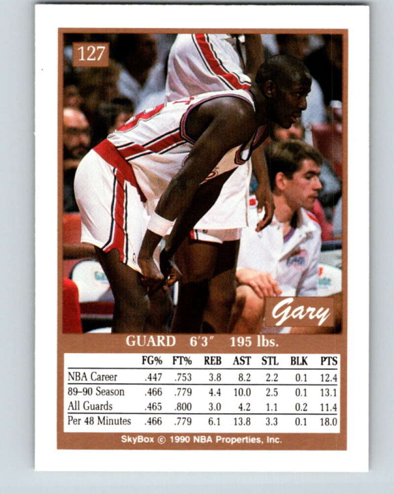 1990-91 SkyBox #127 Gary Grant Mint Los Angeles Clippers  Image 2