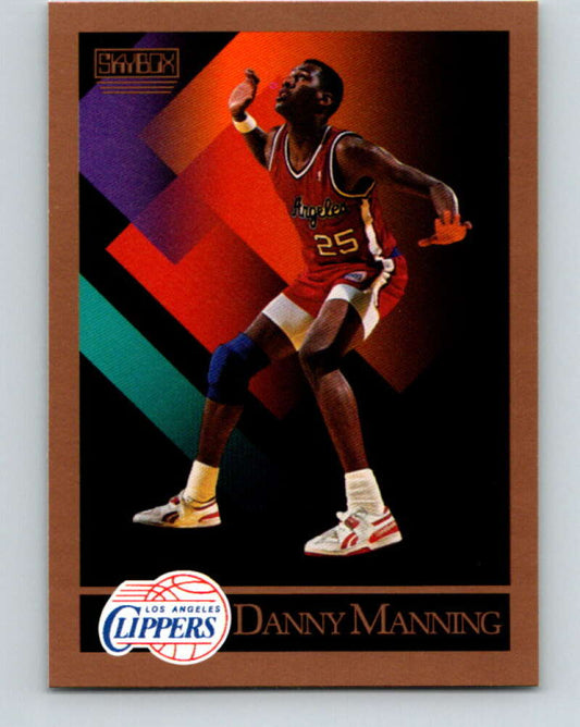 1990-91 SkyBox #129 Danny Manning Mint Los Angeles Clippers  Image 1