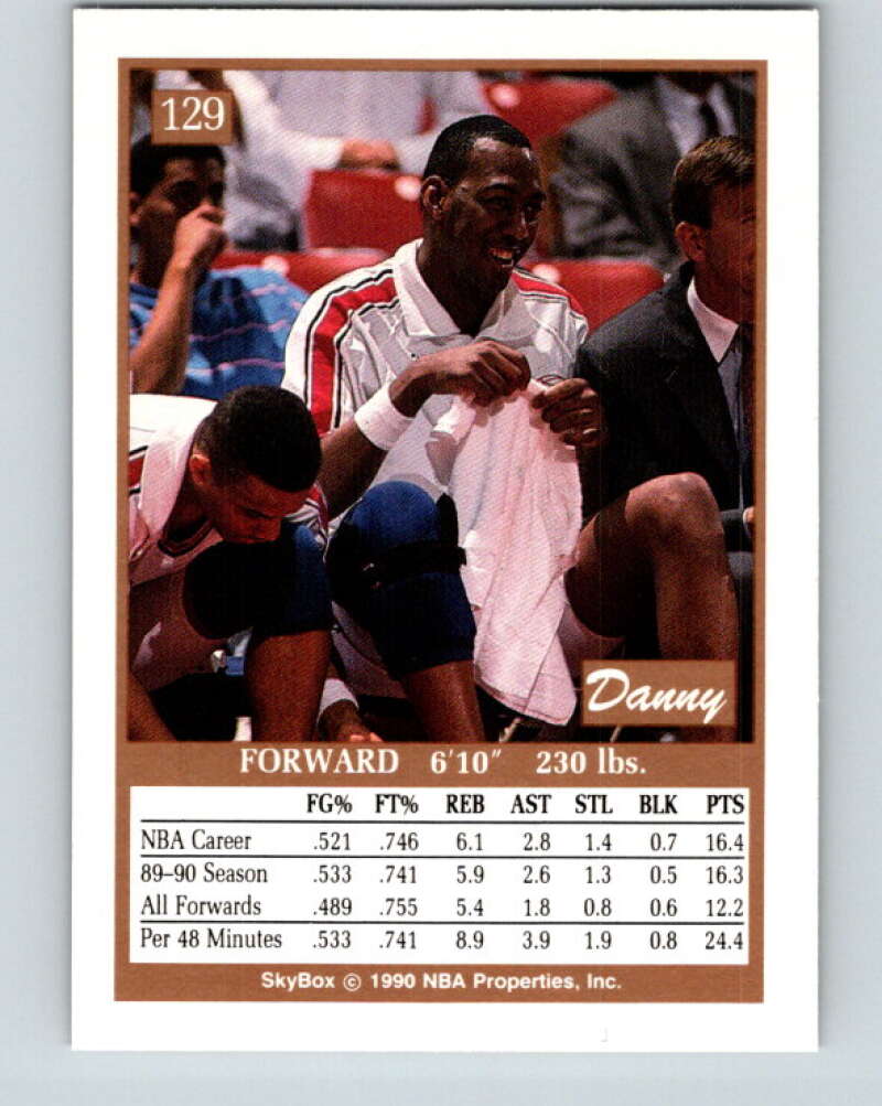 1990-91 SkyBox #129 Danny Manning Mint Los Angeles Clippers Image 2