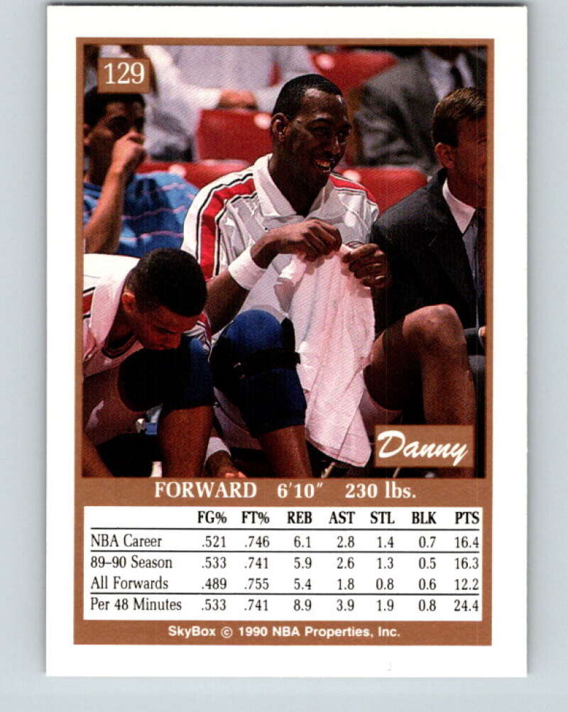1990-91 SkyBox #129 Danny Manning Mint Los Angeles Clippers  Image 2