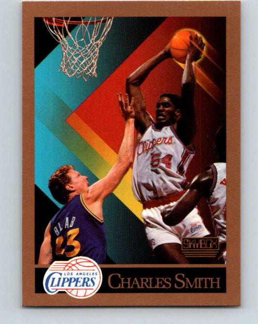 1990-91 SkyBox #132 Charles Smith Mint Los Angeles Clippers  Image 1