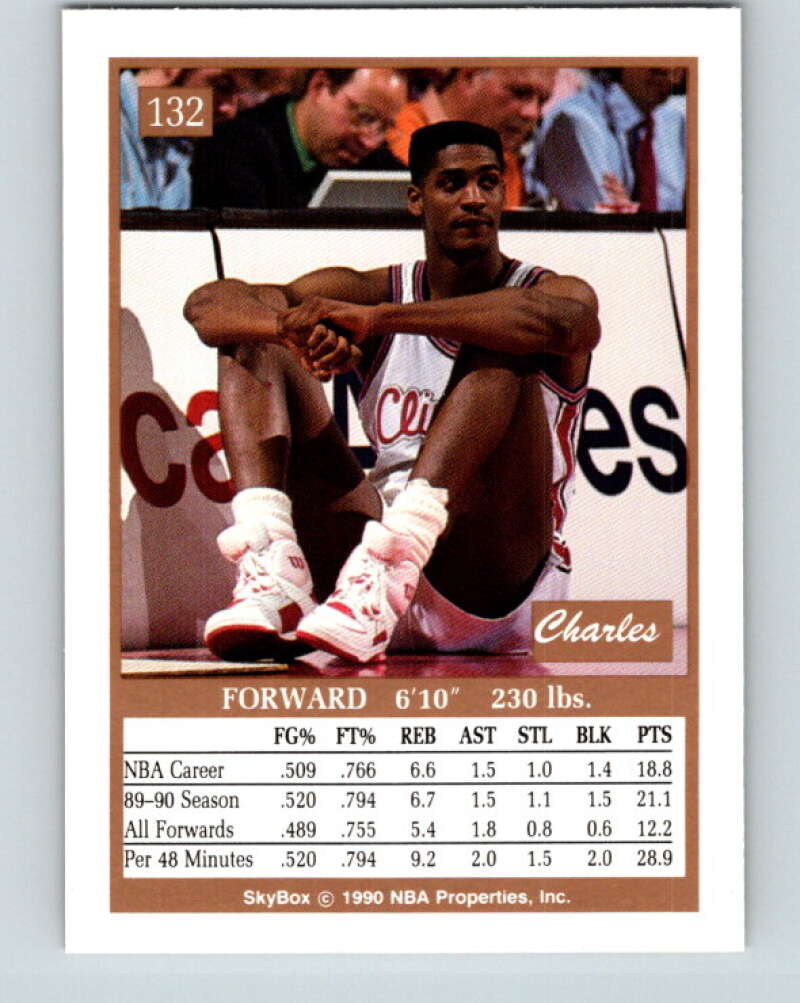 1990-91 SkyBox #132 Charles Smith Mint Los Angeles Clippers Image 2