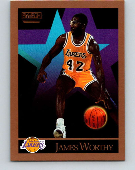 1990-91 SkyBox #143 James Worthy Mint Los Angeles Lakers  Image 1