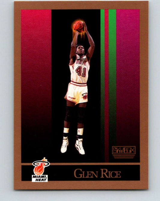 1990-91 SkyBox #150 Glen Rice Mint RC Rookie Miami Heat  Image 1