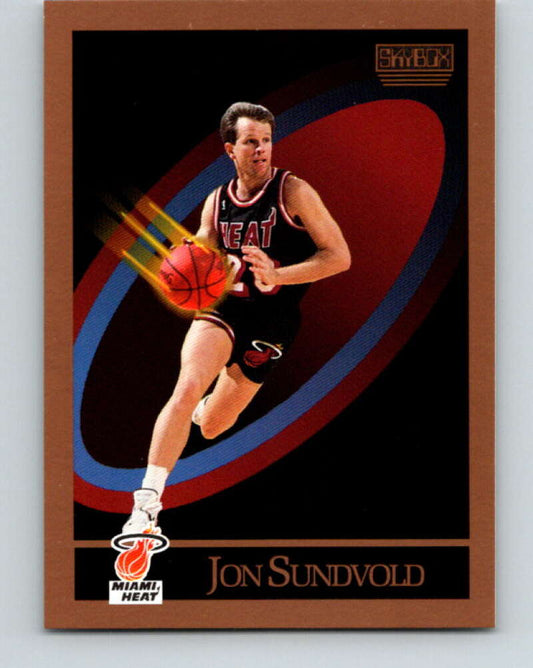 1990-91 SkyBox #153 Jon Sundvold Mint Miami Heat  Image 1