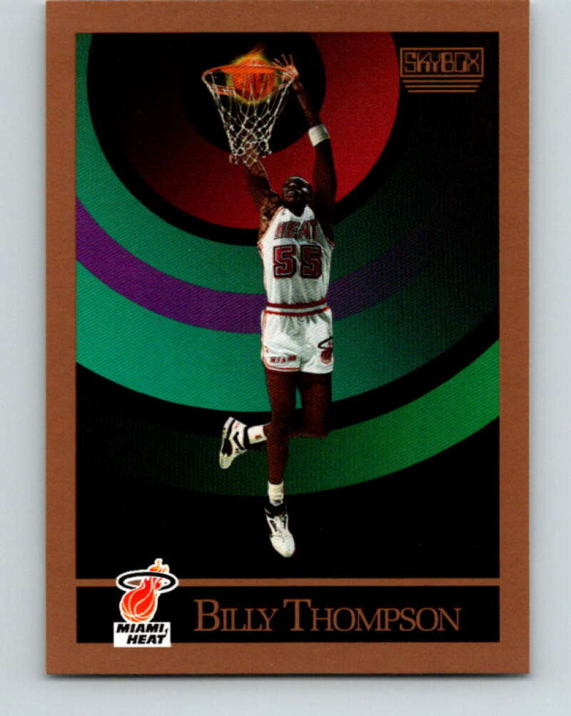 1990-91 SkyBox #154 Billy Thompson Mint Miami Heat  Image 1