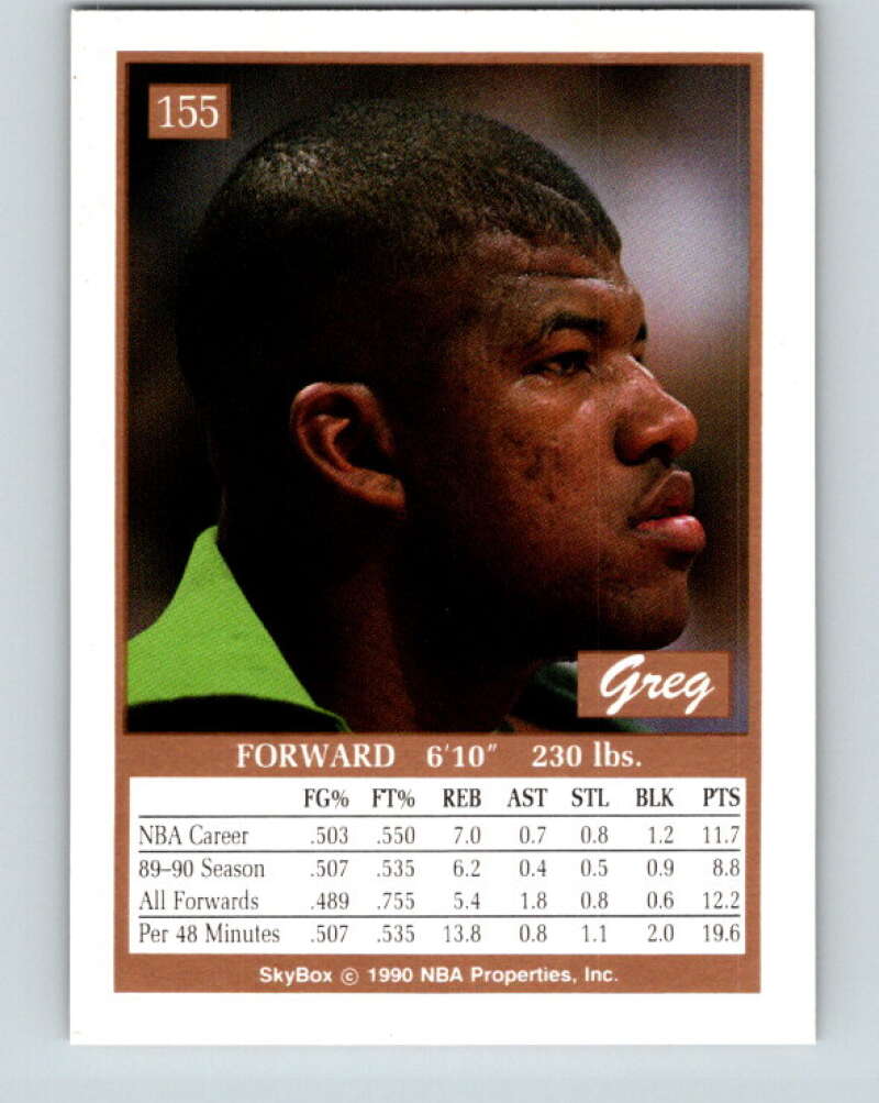 1990-91 SkyBox #155 Greg Anderson Mint Milwaukee Bucks Image 2