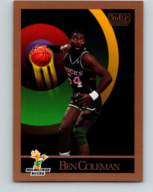 1990-91 SkyBox #156 Ben Coleman Mint SP Milwaukee Bucks  Image 1