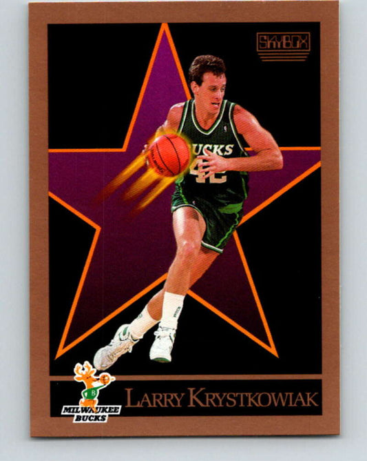 1990-91 SkyBox #160 Larry Krystkowiak Mint Milwaukee Bucks  Image 1