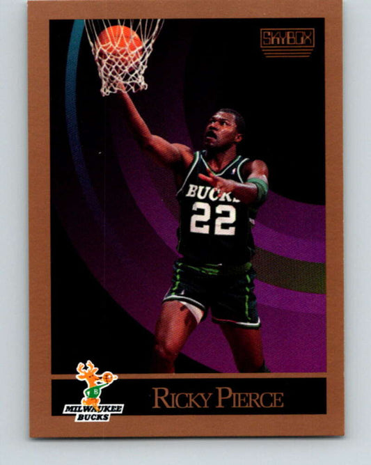 1990-91 SkyBox #162 Ricky Pierce Mint Milwaukee Bucks  Image 1
